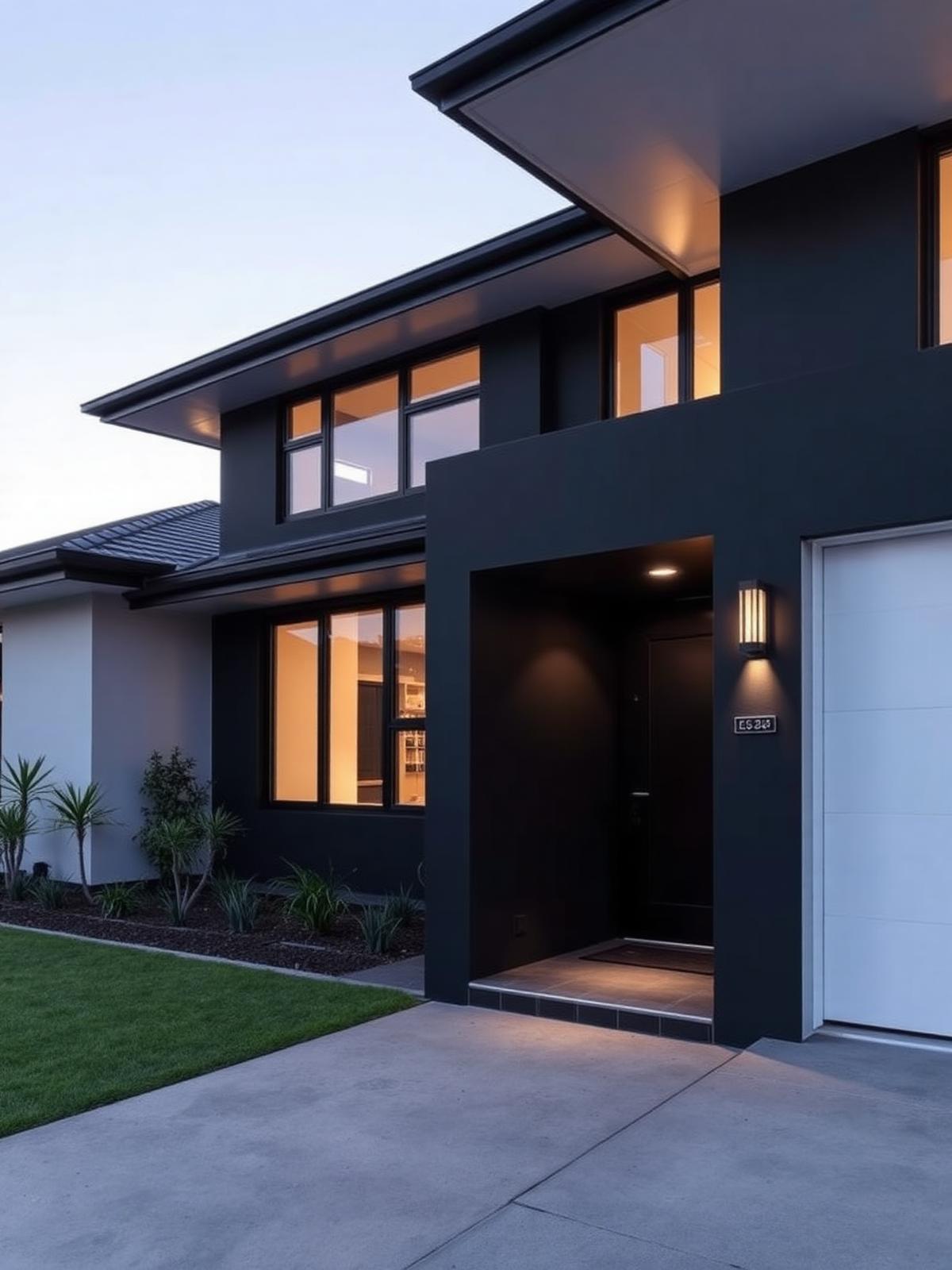 Exterior house painting on a contemporary Brighton home in Melbourne